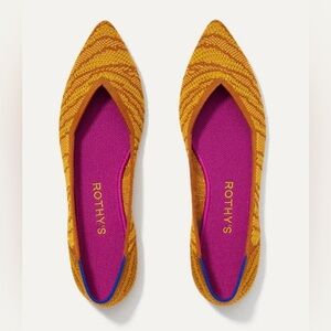 Rothy's Yellow and Pink Flats